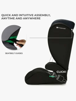 Autostole 15-36 Kg|Kinderkraft I-SPARK i-Size Autostol, Black Sort