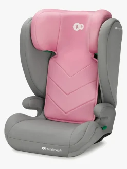Autostole 15-36 Kg|Kinderkraft I-SPARK i-Size Autostol, Pink Lyserød/Grå