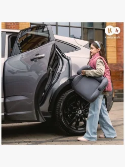 Autostole 15-36 Kg|Kinderkraft I-SPARK i-Size Autostol, Pink Lyserød/Grå