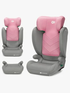Autostole 15-36 Kg|Kinderkraft I-SPARK i-Size Autostol, Pink Lyserød/Grå
