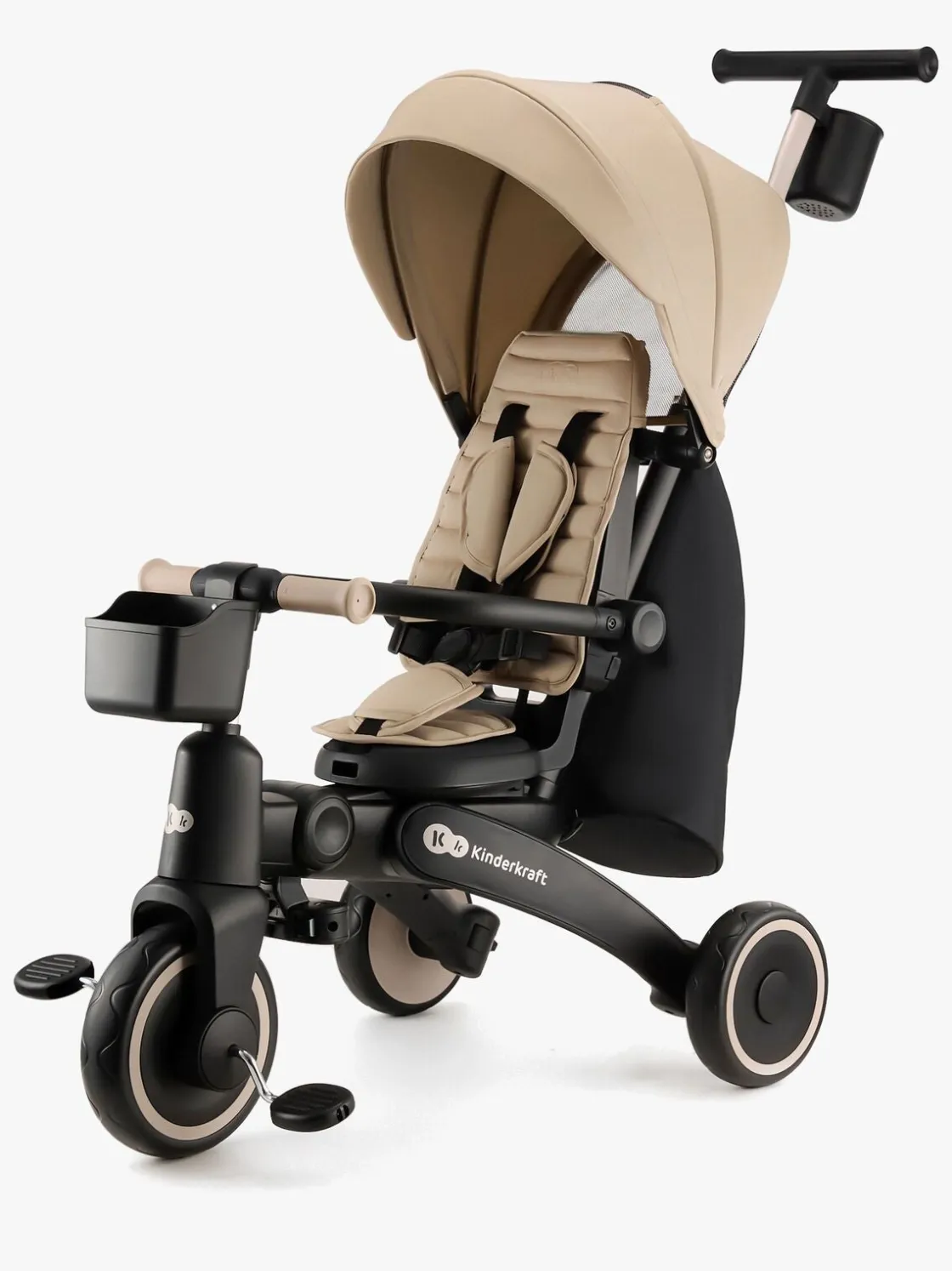 Cykler|Kinderkraft Jazz 4-i-1 Trehjulet Cykel, Beige