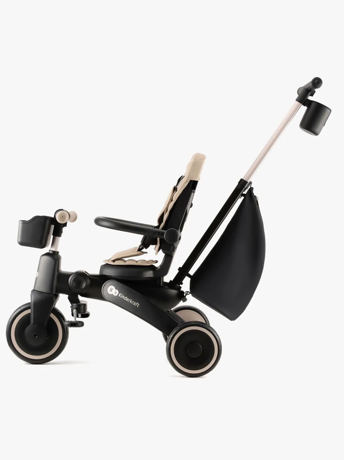 Cykler|Kinderkraft Jazz 4-i-1 Trehjulet Cykel, Beige