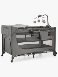 Børnesenge & Tilbehør|Kinderkraft JOY 2 Weekendseng med Tilbehør, Dark Grey Grå