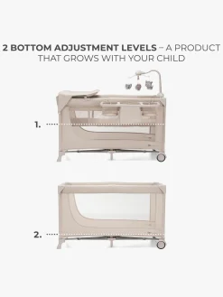 Børnesenge & Tilbehør|Kinderkraft JOY 2 Weekendseng med Tilbehør, Beige