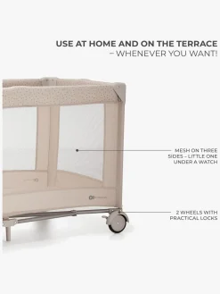 Børnesenge & Tilbehør|Kinderkraft JOY 2 Weekendseng med Tilbehør, Beige