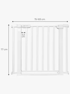 Sikkerhed|Kinderkraft LOCK&GO Sikkerhedsgitter, White Hvid