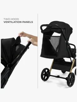 Kinderkraft Rejseklapvogne-Loom Klapvogn, Ink Black