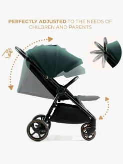 Rejseklapvogne|Kinderkraft MITZY Klapvogn, Jade Green Grøn