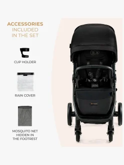 Rejseklapvogne|Kinderkraft MITZY Klapvogn, Ink Black Sort