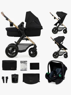 Duo- & Kombivogne|Kinderkraft MOOV 2 Air 3-in-1 Kombivogn, Pure Black Sort