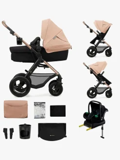 Duo- & Kombivogne|Kinderkraft MOOV 2 4-in-1 Air Duovogn, Sand Beige