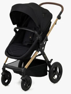 Duo- & Kombivogne|Kinderkraft MOOV 2 4-in-1 Air Duovogn, Pure Black Sort