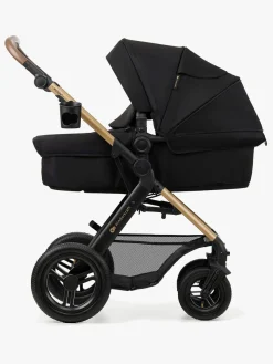 Duo- & Kombivogne|Kinderkraft MOOV 2 4-in-1 Air Duovogn, Pure Black Sort