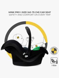 Duo- & Kombivogne|Kinderkraft MOOV 2 4-in-1 Air Duovogn, Pure Black Sort