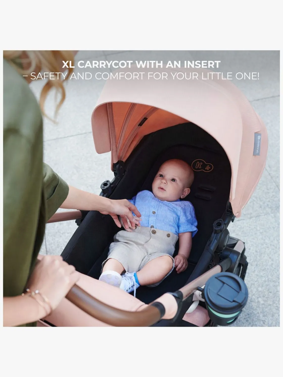 Duo- & Kombivogne|Kinderkraft MOOV 2 4-in-1 Duovogn, Moonlight Grey Grå