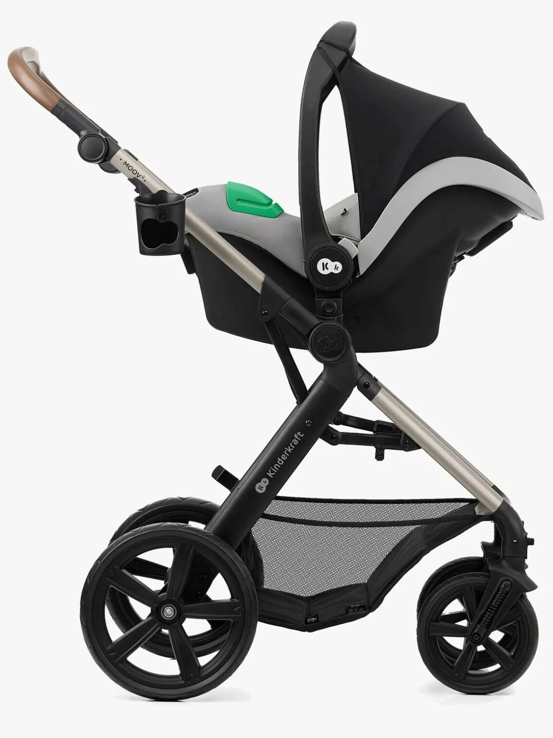 Duo- & Kombivogne|Kinderkraft MOOV 2 4-in-1 Duovogn, Moonlight Grey Grå
