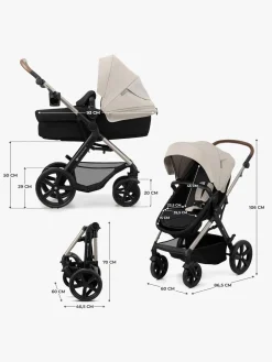 Duo- & Kombivogne|Kinderkraft MOOV 2 4-in-1 Duovogn, Moonlight Grey Grå