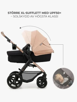 Duo- & Kombivogne|Kinderkraft MOOV 2 3-in-1 Kombivogn, Sand Beige