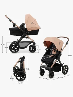 Duo- & Kombivogne|Kinderkraft MOOV 2 3-in-1 Kombivogn, Sand Beige