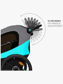 Kinderkraft Aktivitetsvogne-Nava Cykelanhænger, Hawaiian Blue