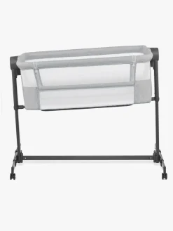 Børnesenge & Tilbehør|Kinderkraft Neste Up 2 Bedside Crib, Light Grey Grå