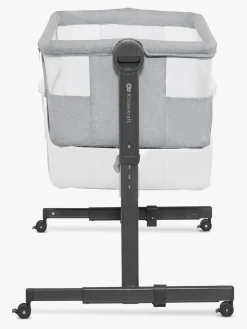 Børnesenge & Tilbehør|Kinderkraft Neste Up 2 Bedside Crib, Light Grey Grå