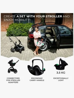 Duo- & Kombivogne|Kinderkraft NEWLY Mink Pro Kombivogn 4-i-1, Classic Black Sort