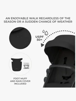 Duo- & Kombivogne|Kinderkraft NEWLY Mink Pro Kombivogn 4-i-1, Classic Black Sort