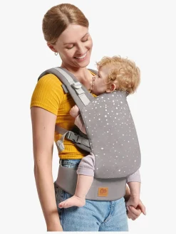 Bæreseler, Strækvikler & Bærestole|Kinderkraft NINO CONFETTI Bæresele, Grey Grå