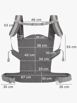 Bæreseler, Strækvikler & Bærestole|Kinderkraft NINO CONFETTI Bæresele, Grey Grå