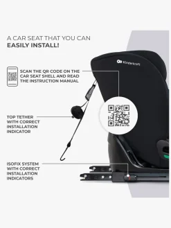Autostole 9-36 Kg|Kinderkraft ONETO3 i-Size Autostol, Graphite Black Sort