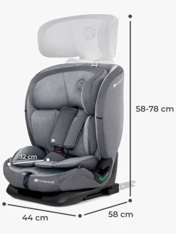 Kinderkraft Autostole 9-36 Kg-ONETO3 i-Size Autostol, Cool Grey