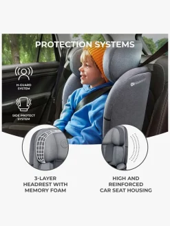 Kinderkraft Autostole 9-36 Kg-ONETO3 i-Size Autostol, Cool Grey