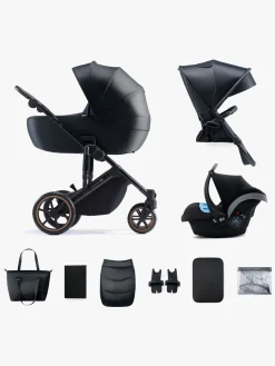 Kinderkraft Duo- & Kombivogne-PRIME 2 3-in-1 Duovogn Travelsystem inkl. Mink Pro, Venezian Black