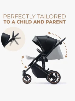 Kinderkraft Duo- & Kombivogne-PRIME 2 3-in-1 Duovogn Travelsystem inkl. Mink Pro, Venezian Black