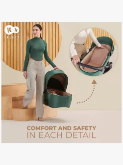 Duo- & Kombivogne|Kinderkraft Prime 2 2-in-1 Duovogn, Dark Green Grøn