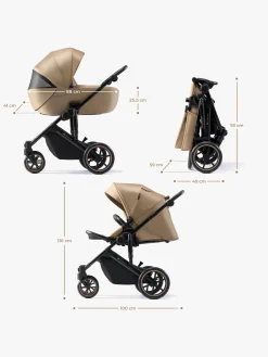 Vognpakker|Kinderkraft PRIME 2 3-in-1 Duovogn Travelsystem inkl. Mink Pro, Sandrose Beige