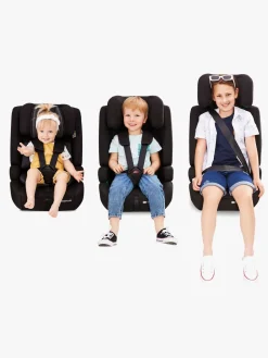 Autostole 9-36 Kg|Kinderkraft SAFETY-FIX 2 I-Size Autostol, Grey Grå