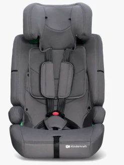 Autostole 9-36 Kg|Kinderkraft SAFETY-FIX 2 I-Size Autostol, Grey Grå