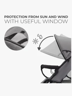 Rejseklapvogne|Kinderkraft Tik Klapvogn, Stone Grey