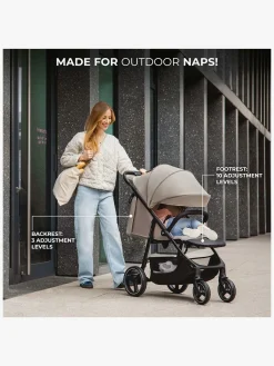 Kinderkraft Rejseklapvogne-Trig 3 Klapvogn, Stone