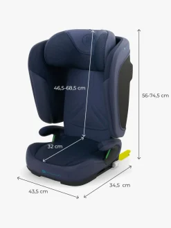 Autostole 9-36 Kg|Kinderkraft UNITY 2 i-Size Autostol, Navy Blå