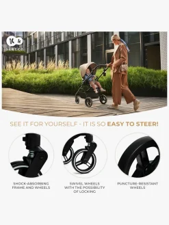 Duo- & Kombivogne|Kinderkraft YOXI 2-in-1 Duovogn, Pure Black Sort