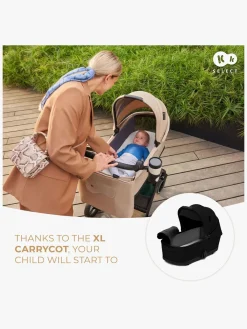 Duo- & Kombivogne|Kinderkraft YOXI 2-in-1 Duovogn, Pure Black Sort