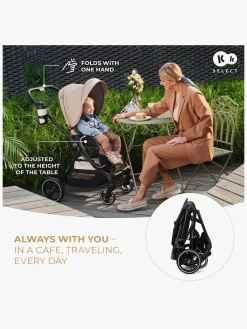 Duo- & Kombivogne|Kinderkraft YOXI 2-in-1 Duovogn, Pure Black Sort