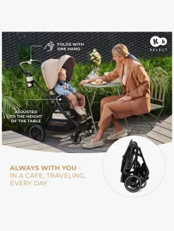 Duo- & Kombivogne|Kinderkraft YOXI 2-in-1 Duovogn, Moonlight Grey Grå