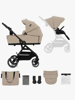 Duo- & Kombivogne|Kinderkraft YOXI 2-in-1 Duovogn, Sand Beige