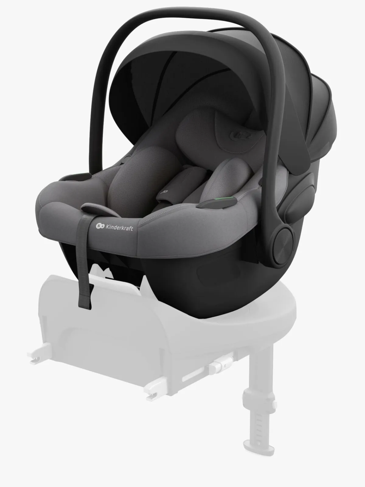 Autostole 0-13 Kg|Kinderkraft I-LITE Autostol Baby inkl. Base, Cool Grey