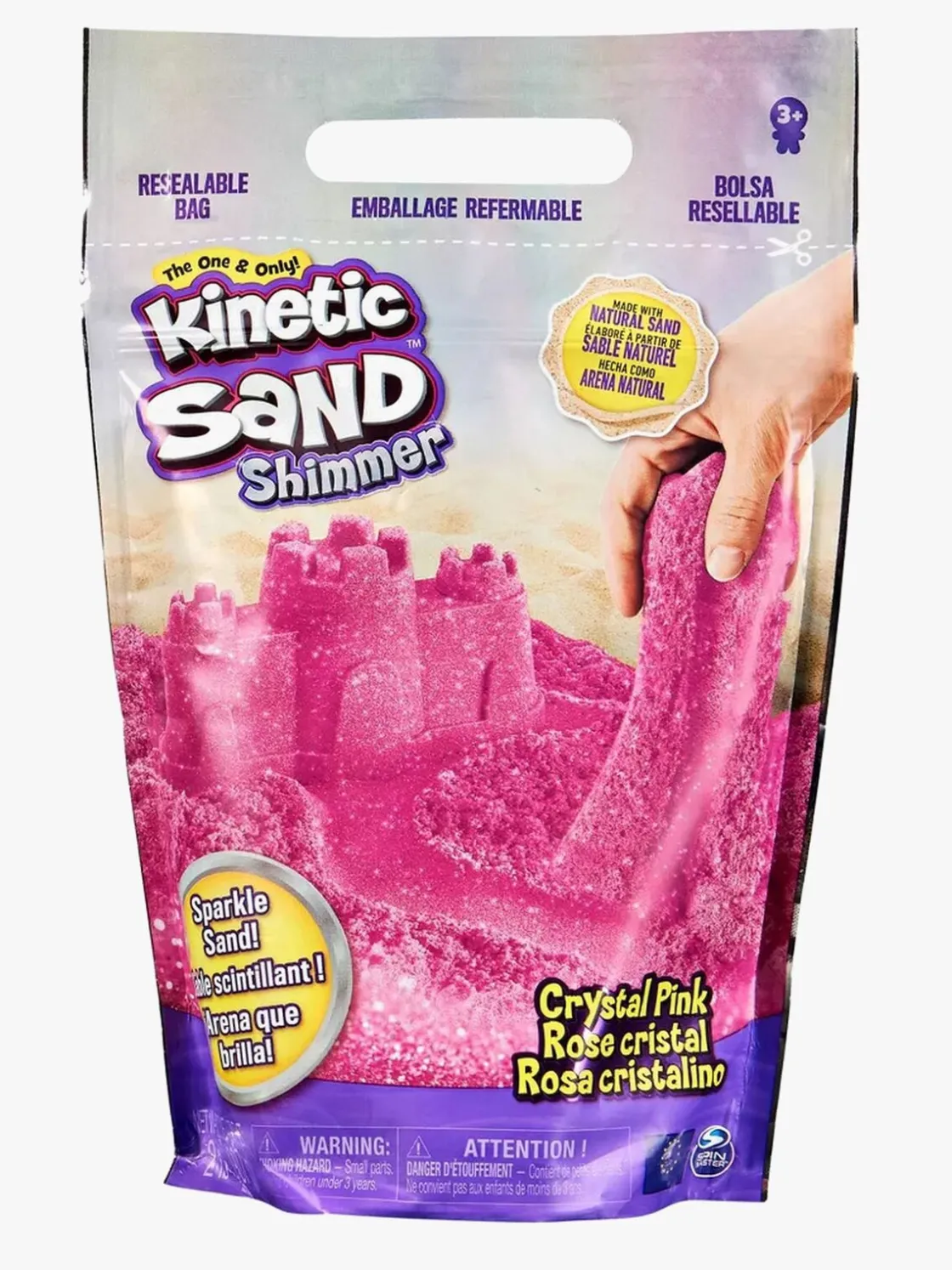 Kreativt Legetøj|KineticSand Kinetic Sand Glitrende Sand 900 g, Pink