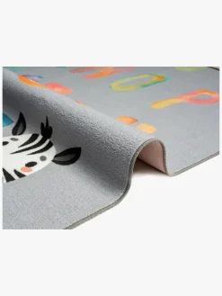 Gulvtæpper|KM Carpets Gulvtæppe Alfabet 120 x 160, Grå